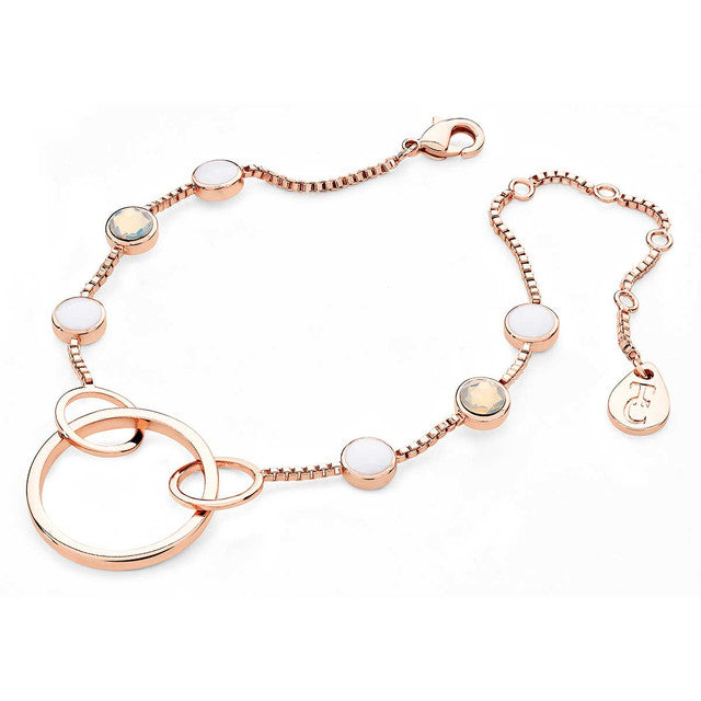 Rose Gold Colour Bracelet with Opal Stones from Tipperary