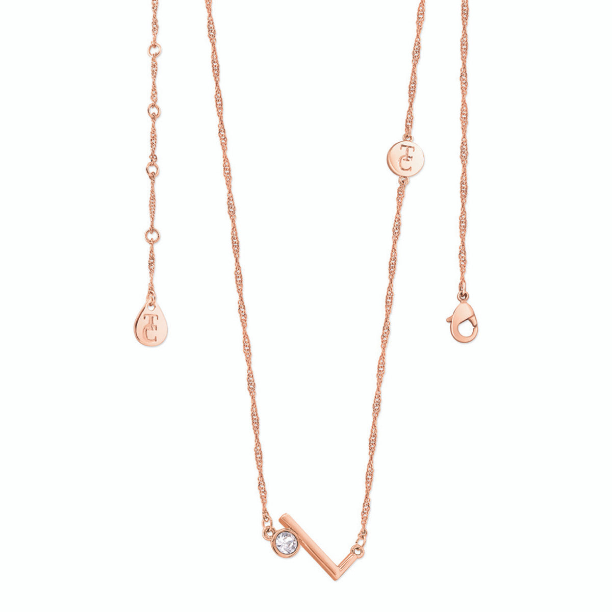 Tipperary crystal initial pendants