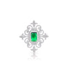 Emerald Colour Brooch from Tipperary Crystal jewellery