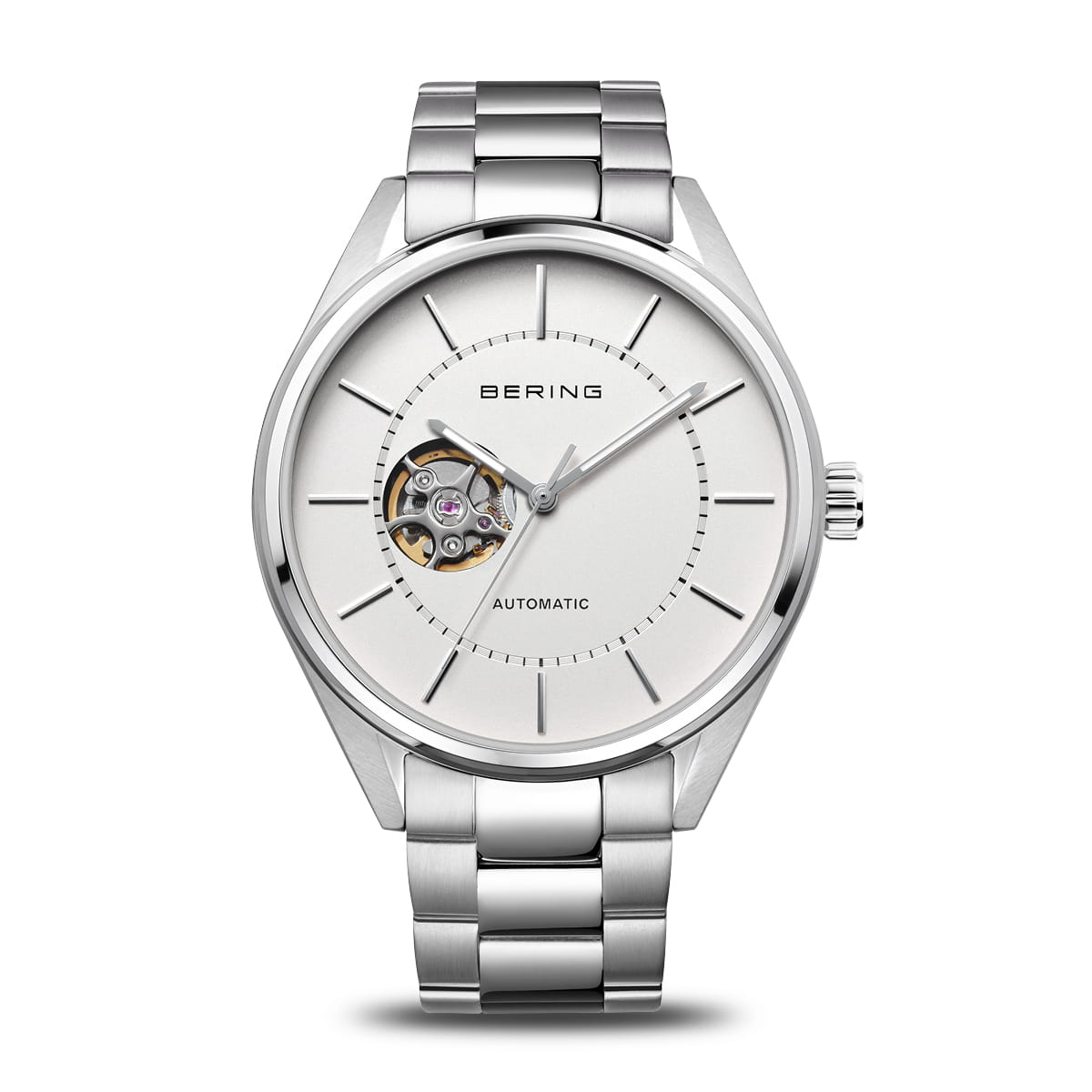 Bering Automatic Polished/Brushed Silver Watch