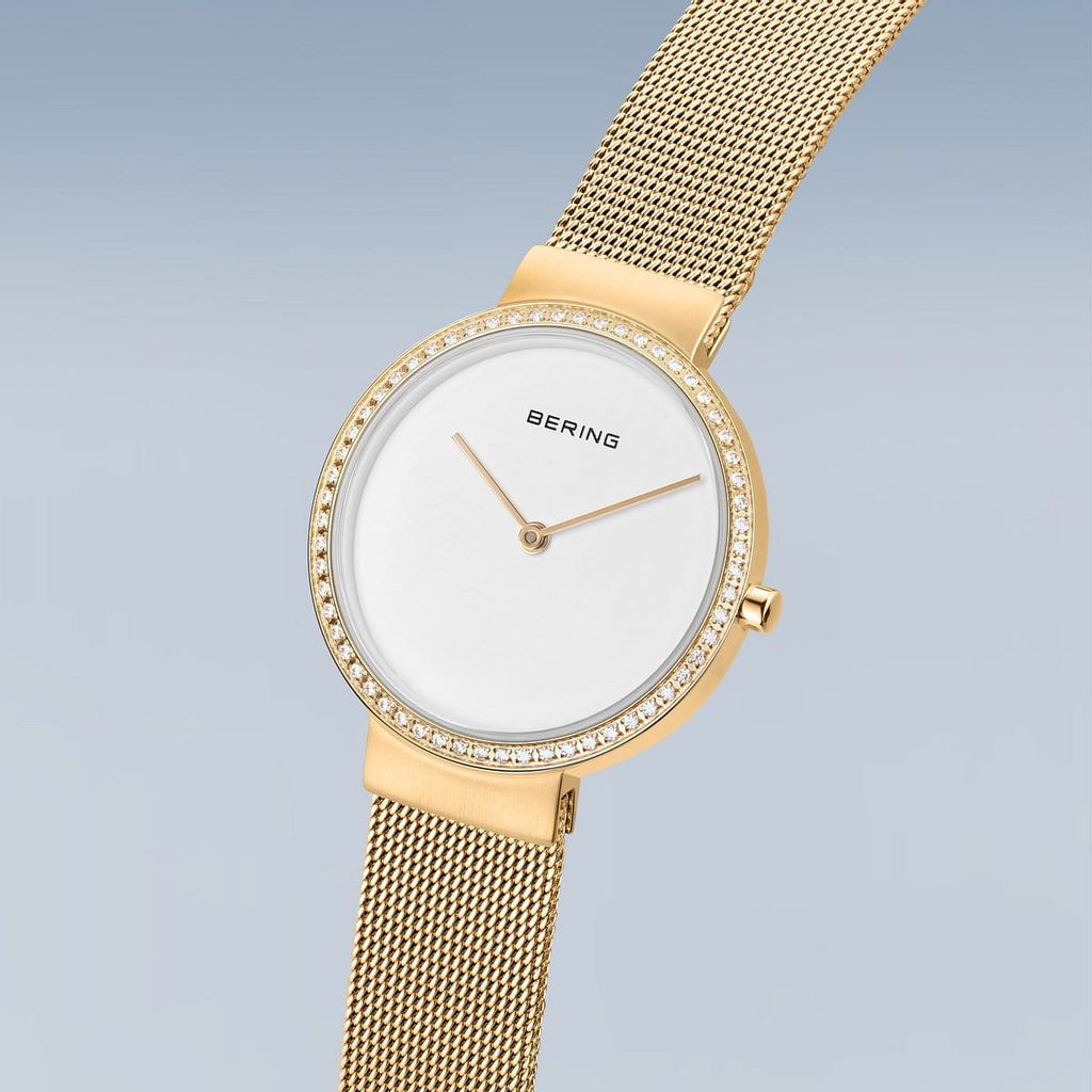 Bering Polished/Brushed Gold Watch