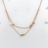 Rose Gold Colour Necklace  Paul Costelloe Collection
