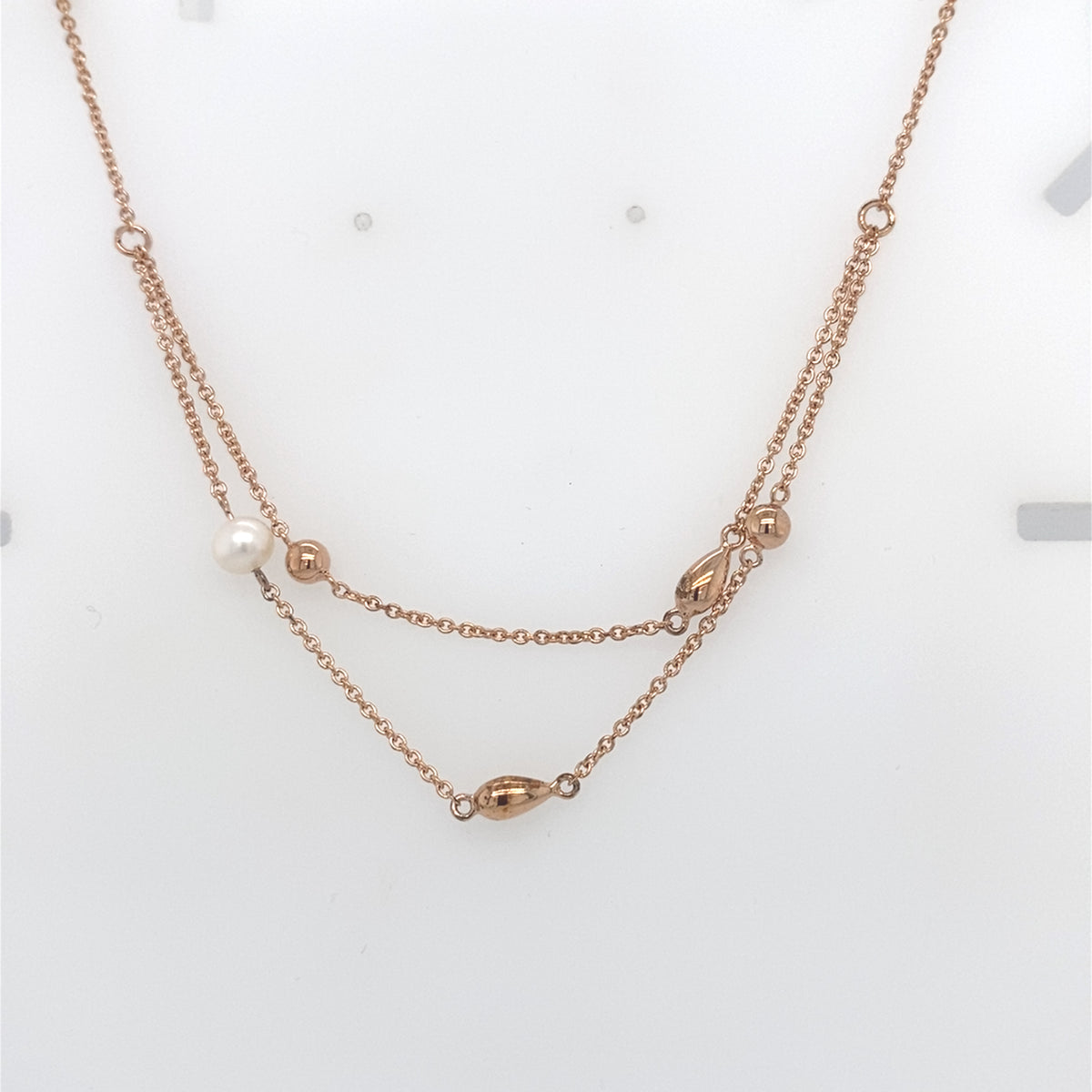 Rose Gold Colour Necklace  Paul Costelloe Collection