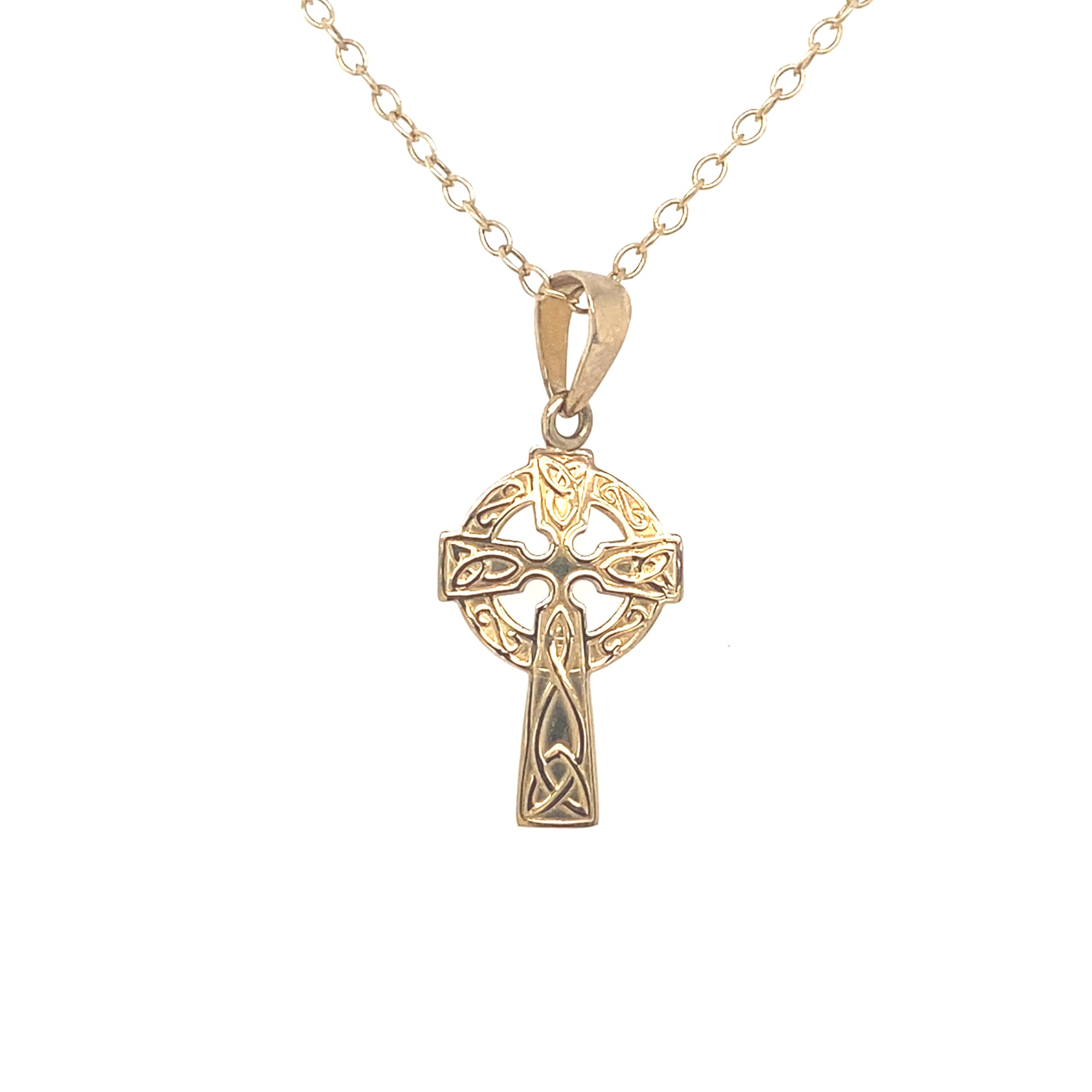 9kt Gold High Cross