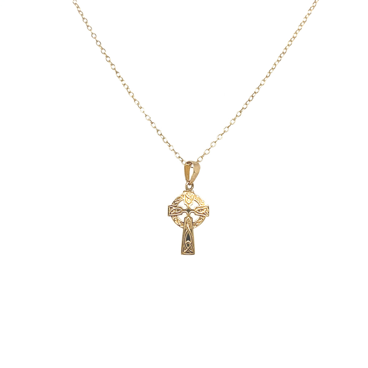 9kt Gold High Cross