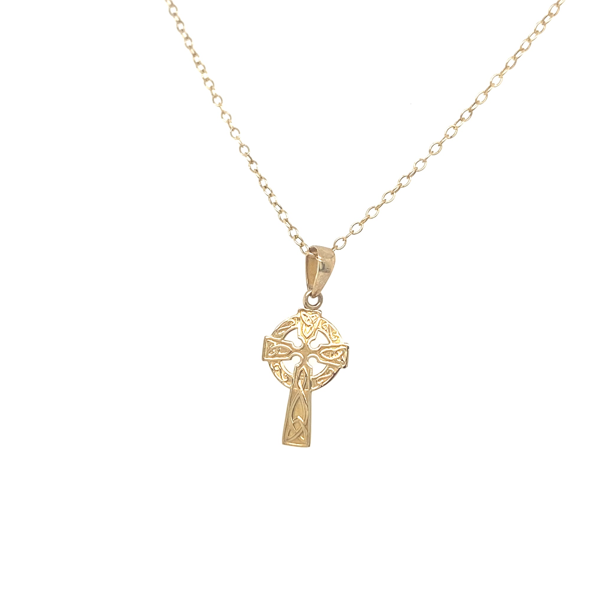 9kt Gold High Cross