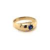 9kt Gold Ring with Blue Stone