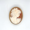 Antique 9kt Gold Cameo Brooch