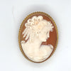 Antique 9kt Gold Cameo Brooch