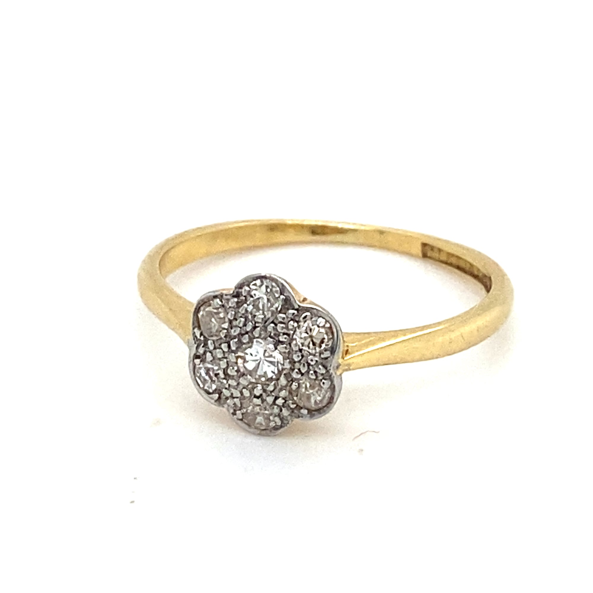 Antique 18kt Gold Diamond Ring