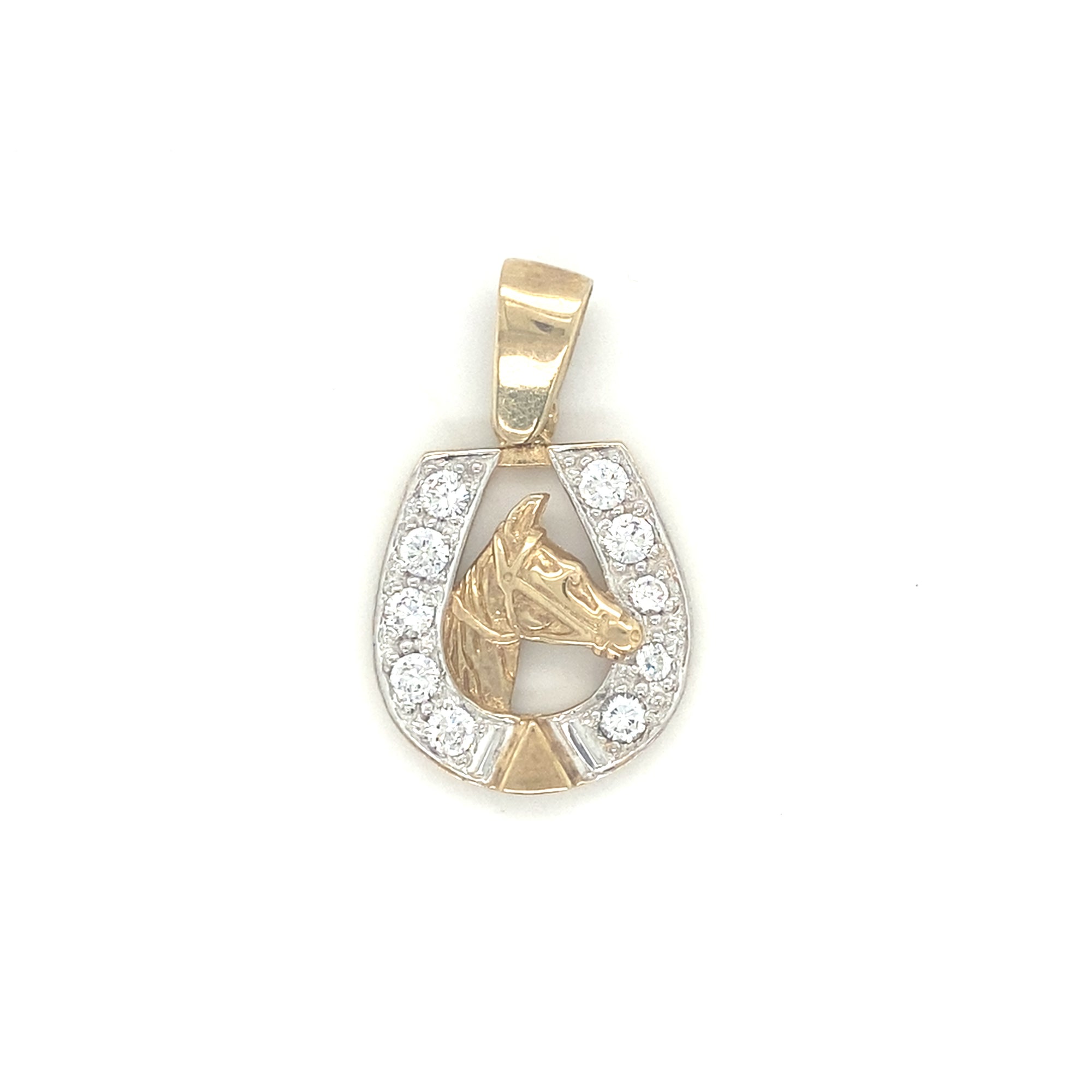 9kt Gold Horse Shoe Pendant