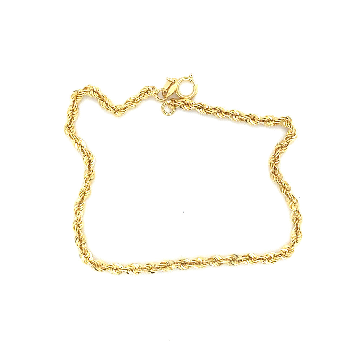 9kt Gold Rope Bracelet