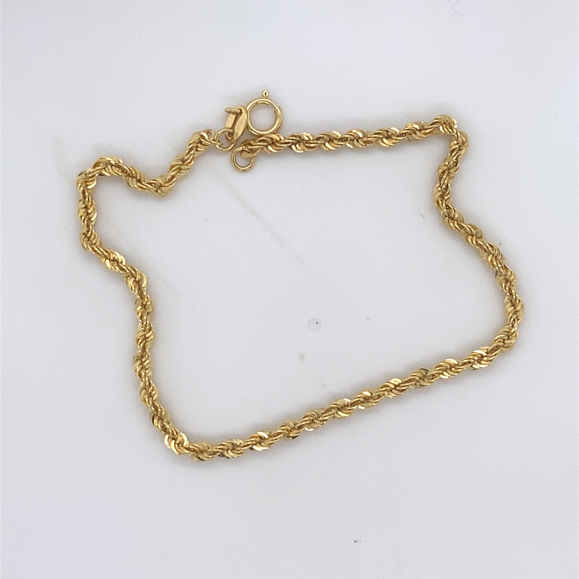 9kt Gold Rope Bracelet