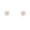 9kt White Gold Stud Earrings with Diamond