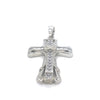 Sterling Silver Stone Set Cross