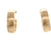 9kt Gold Hoop Earrings with Striped Pattern