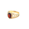 9kt Gold Ring with Garnet Coloured Stone