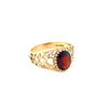 9kt Gold Ring with Garnet Coloured Stone