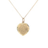 9kt Gold Heart Shaped St. Christopher Pendant