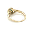 9kt Gold Diamond &amp; Emerald Ring