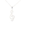 Sterling Silver Treble Clef Pendant