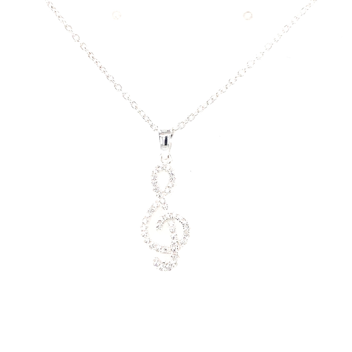 Sterling Silver Treble Clef Pendant