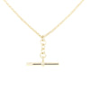 Gold Plated Sterling Silver T Bar Pendant