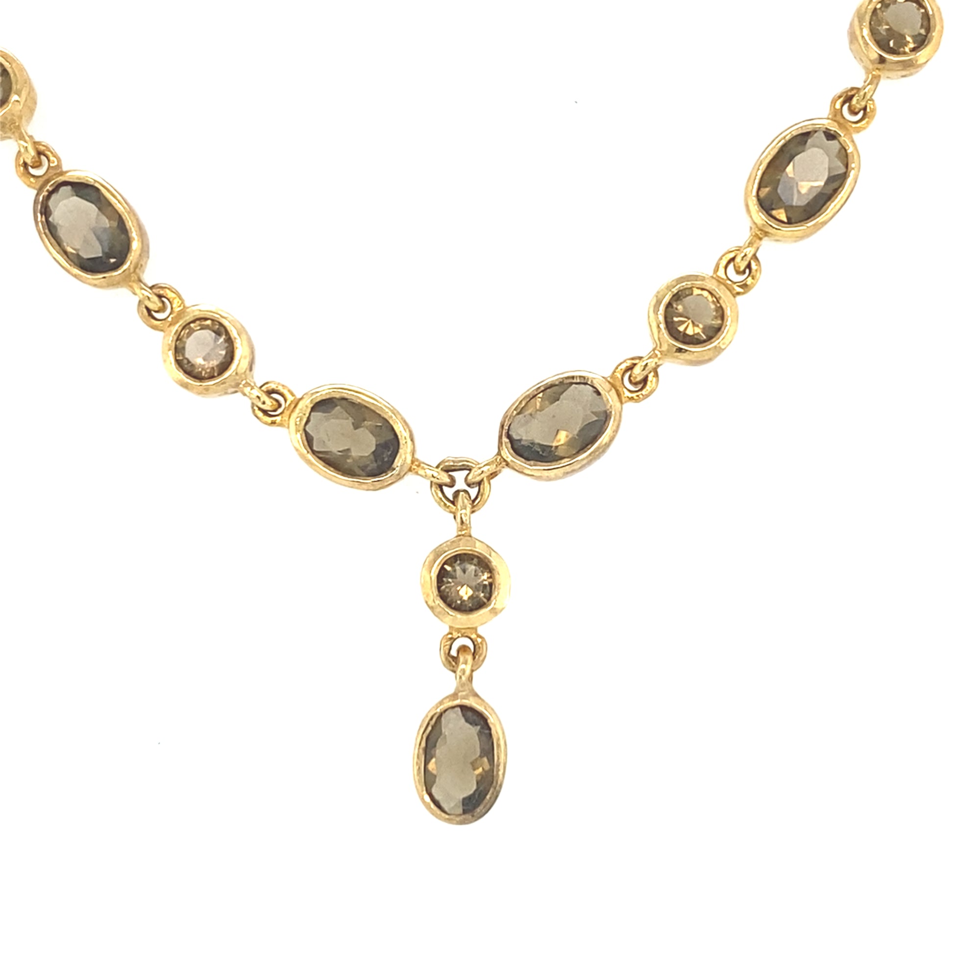 9kt Gold Synthetic Topaz Pendant