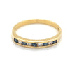 18kt Gold Sapphire &amp; Diamond Ring