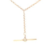 9kt Gold T Bar Necklace