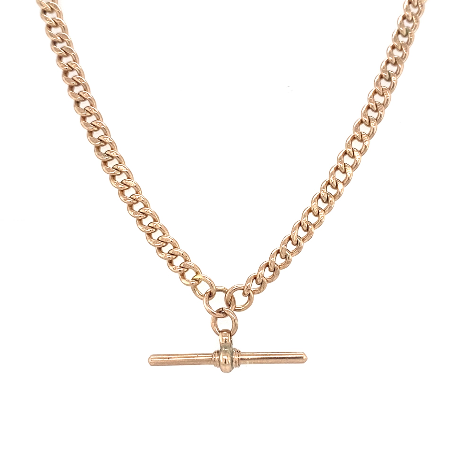 9kt Gold Antique Heavy T-Bar Chain