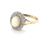 9kt Gold Antique Opal &amp; Diamond Ring