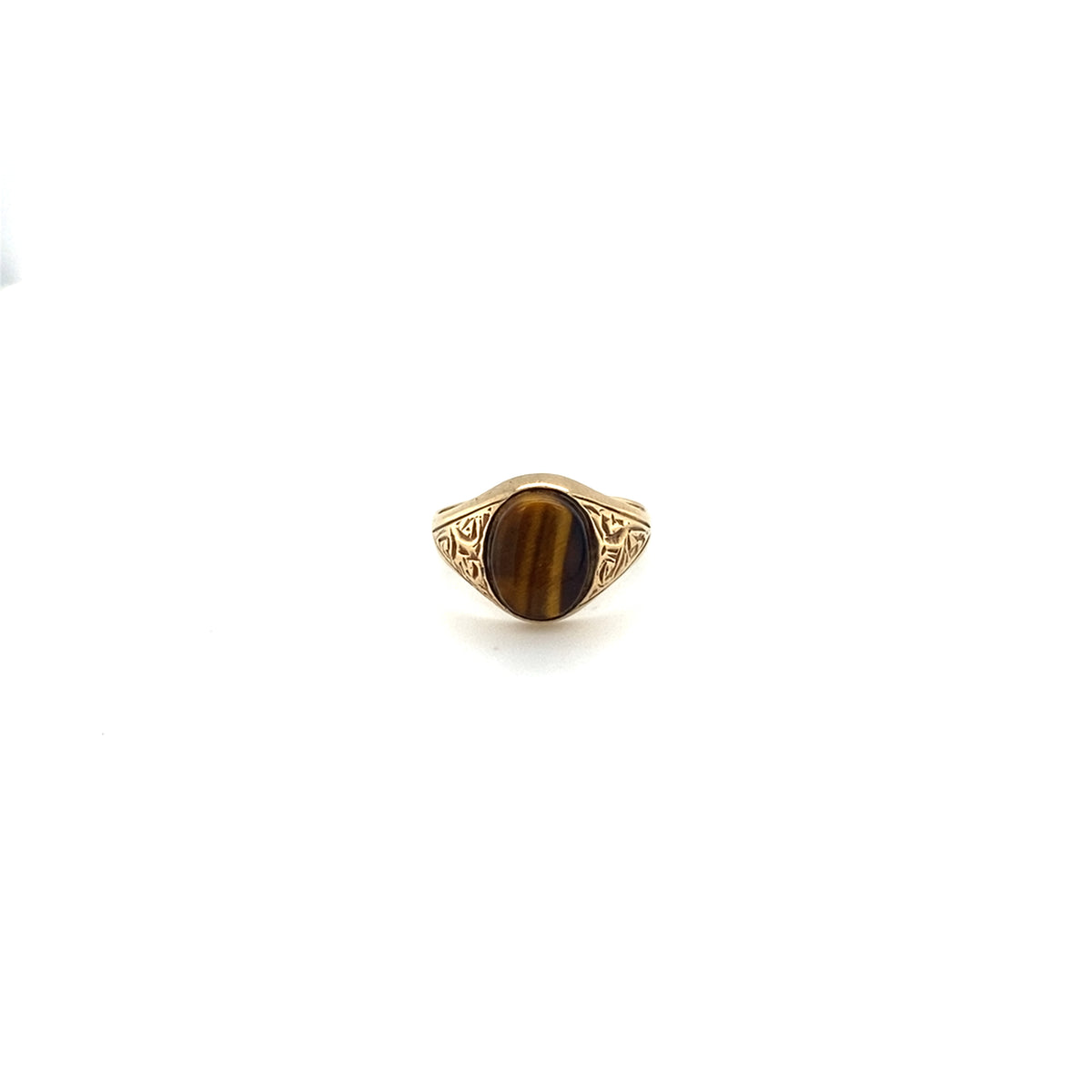 9kt Gold Tiger Eye Ring