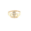 9kt Gold Claddagh Ring with a Diamond