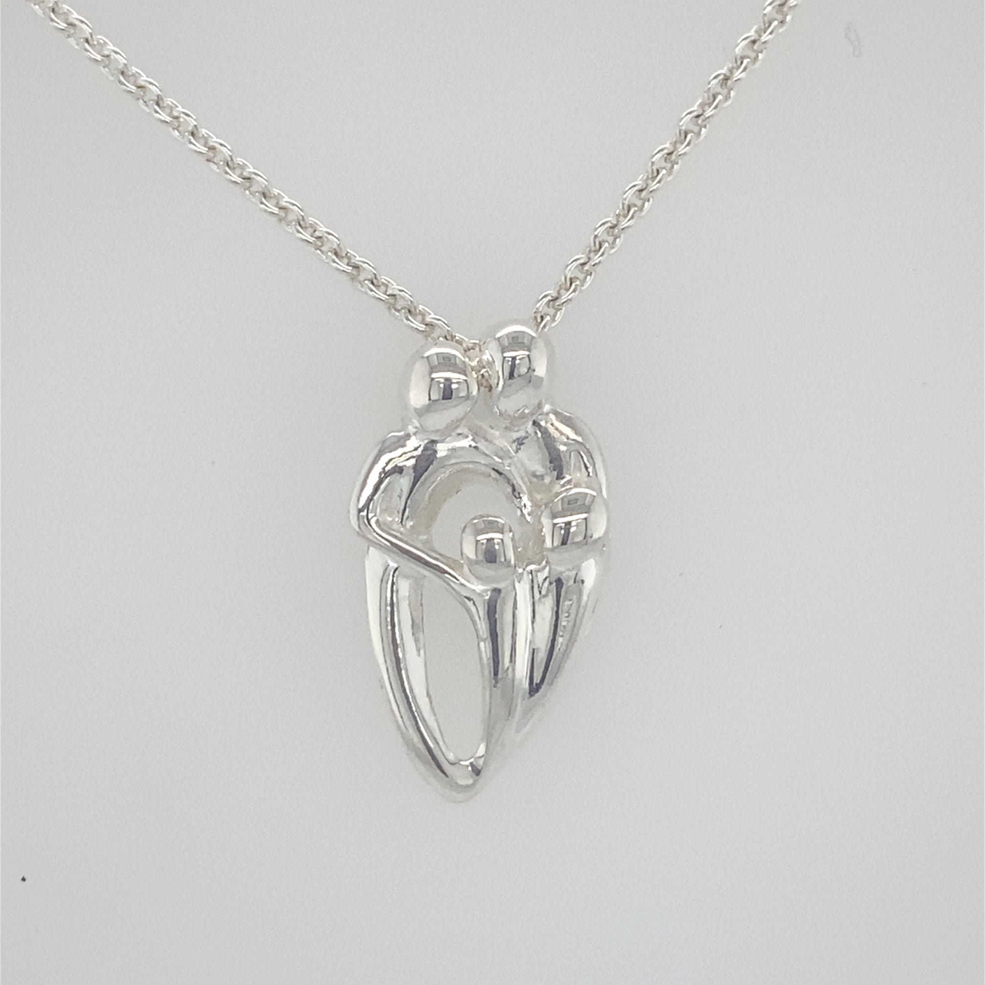 Sterling Silver Family Pendant