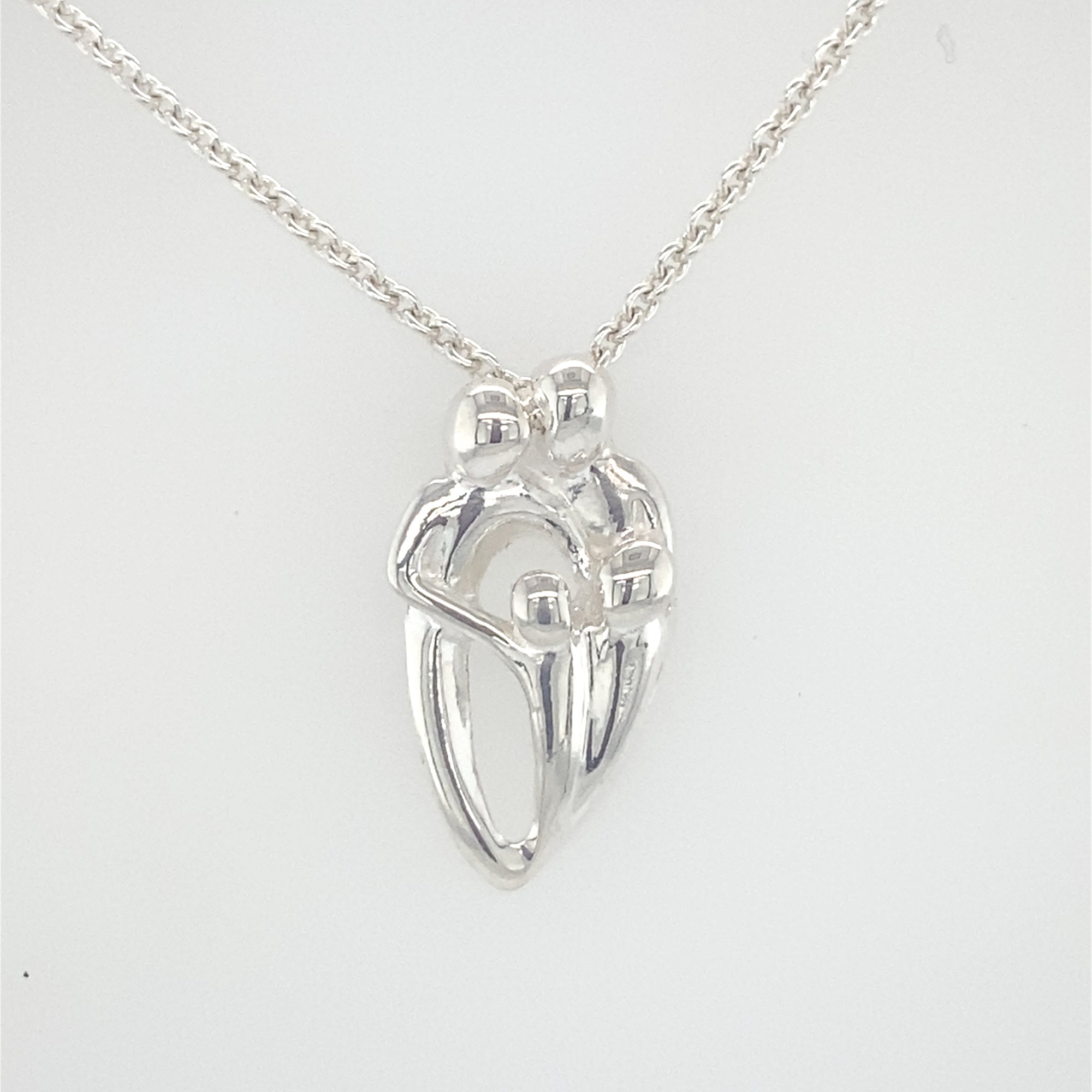 Sterling Silver Family Pendant