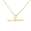 9kt Gold T Bar and Chain