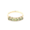 9kt Gold Ring with Peridot Coloured Stones
