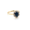 9kt Gold Diamond &amp; Sapphire Ring