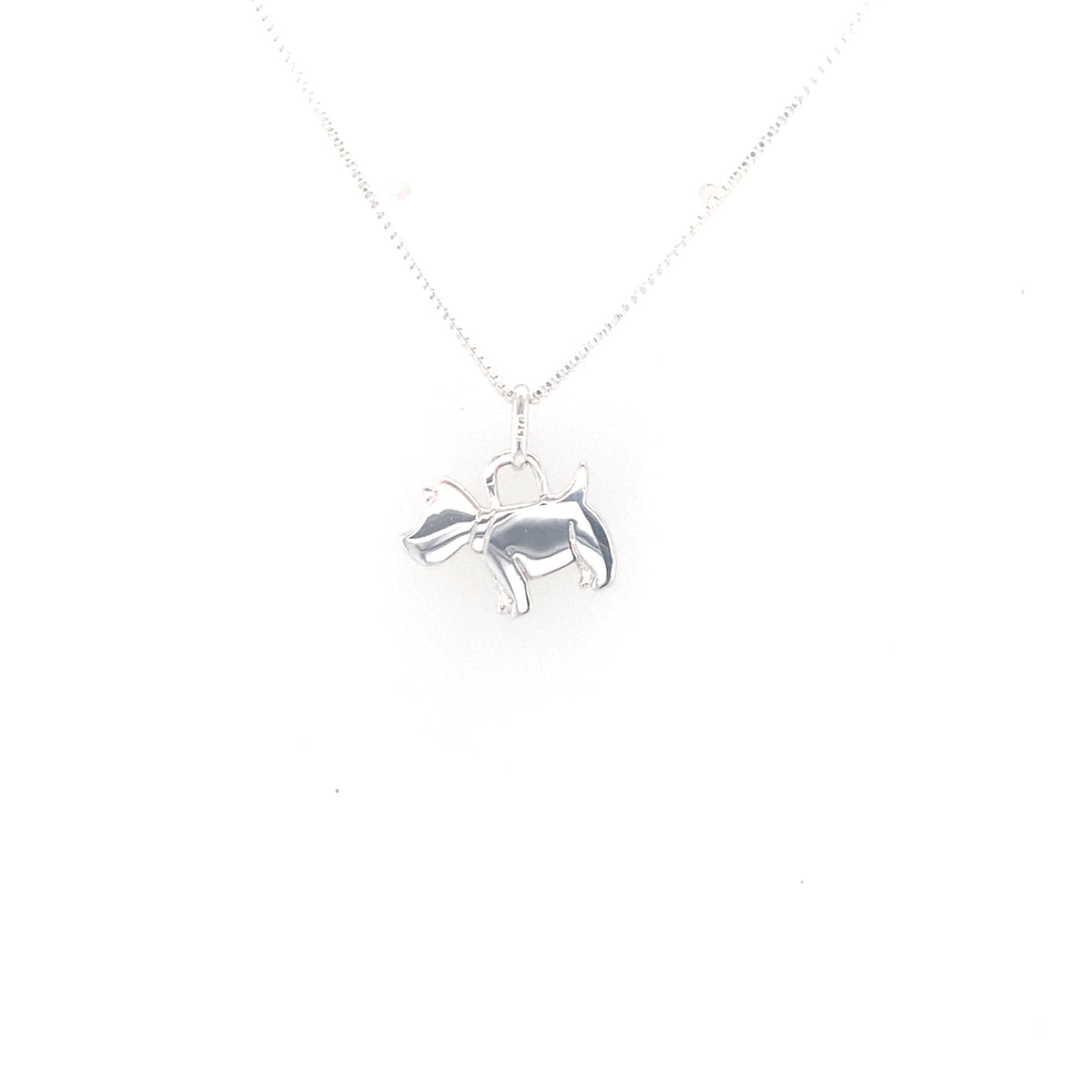 Sterling Silver Puppy Pendant