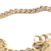 9kt Gold Double Curb Bracelet with padlock