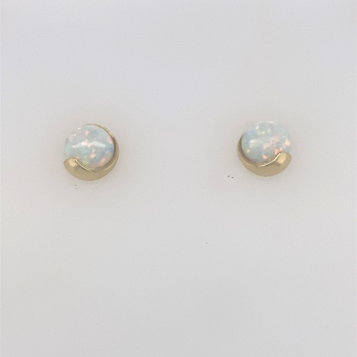 9kt Gold Opal Stud Earrings