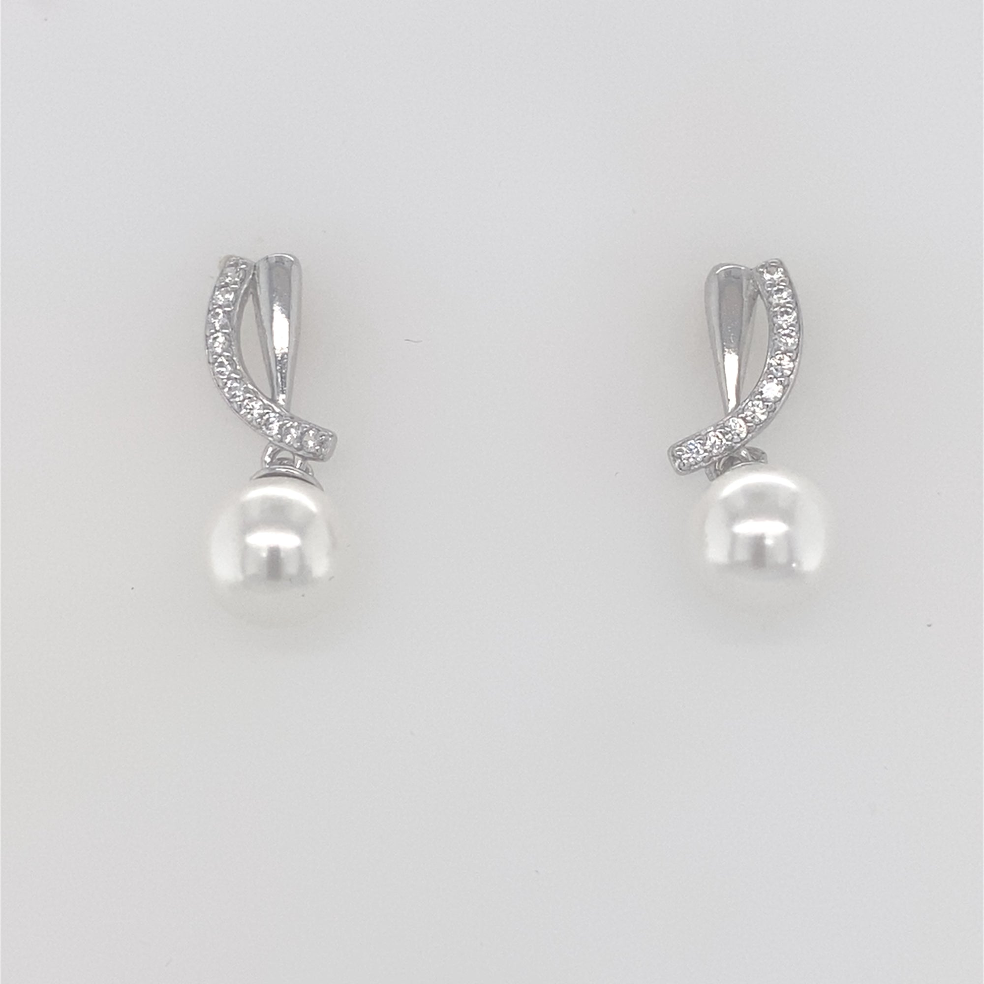 Sterling Silver Pearl Drop Earrings