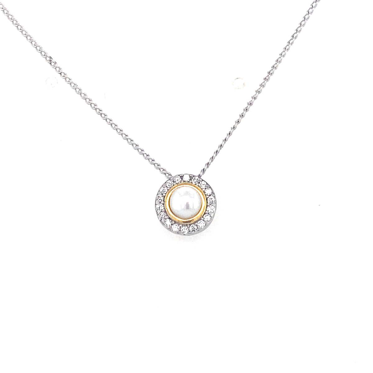 Sterling Silver Small Pearl Pendant