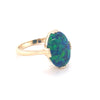 9kt Gold Blue/Green Opal Ring