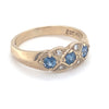 9kt Gold Sapphire &amp; Diamond Ring