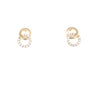 9kt Gold Intertwinned Ring Earrings