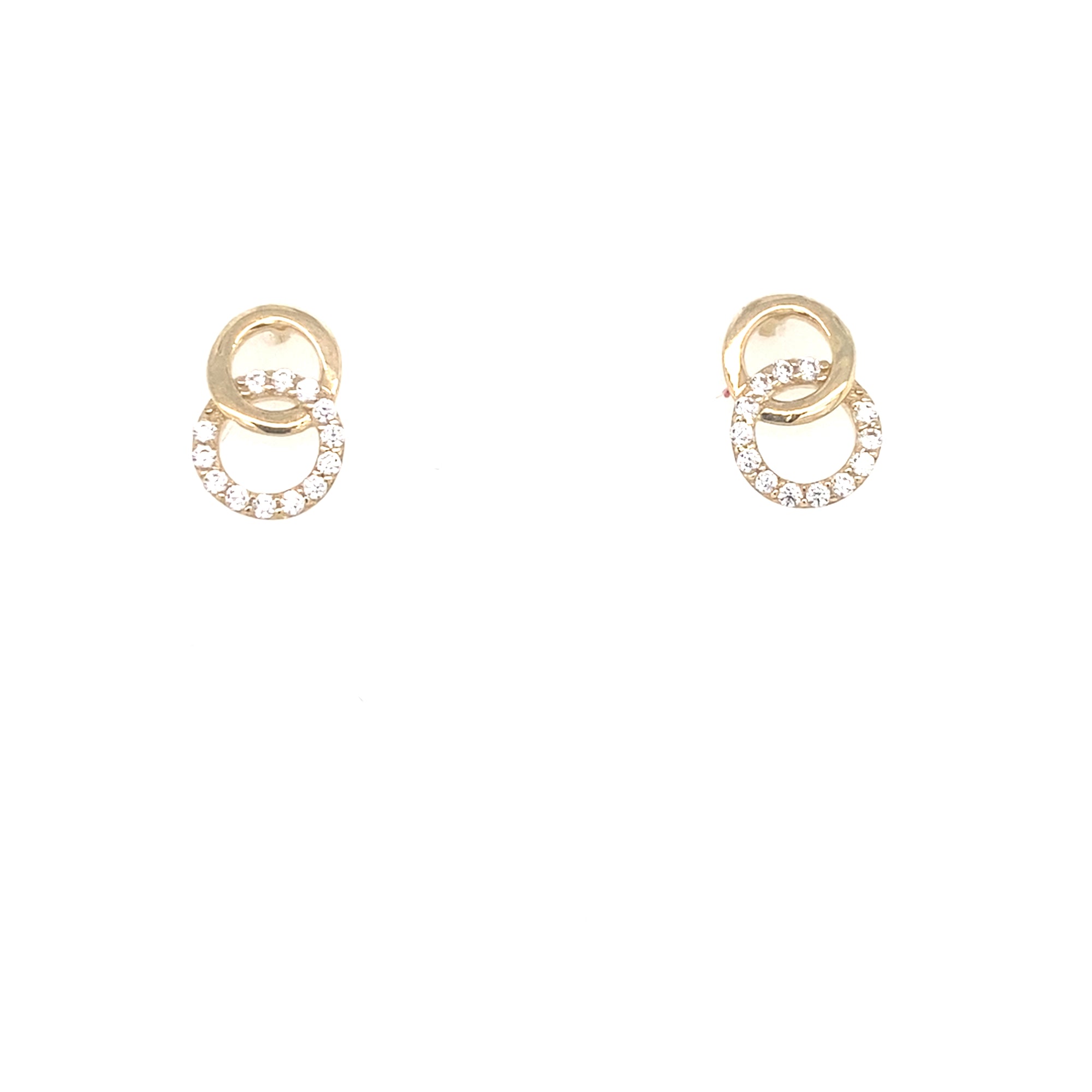 9kt Gold Intertwinned Ring Earrings