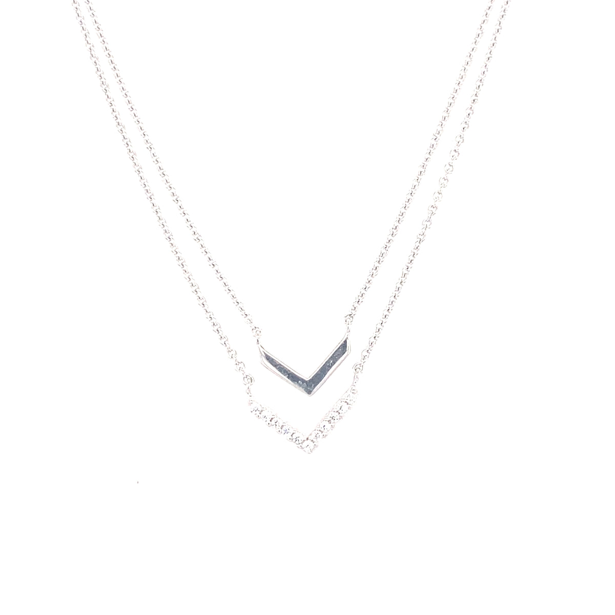 Sterling Silver Double Layer Pendant