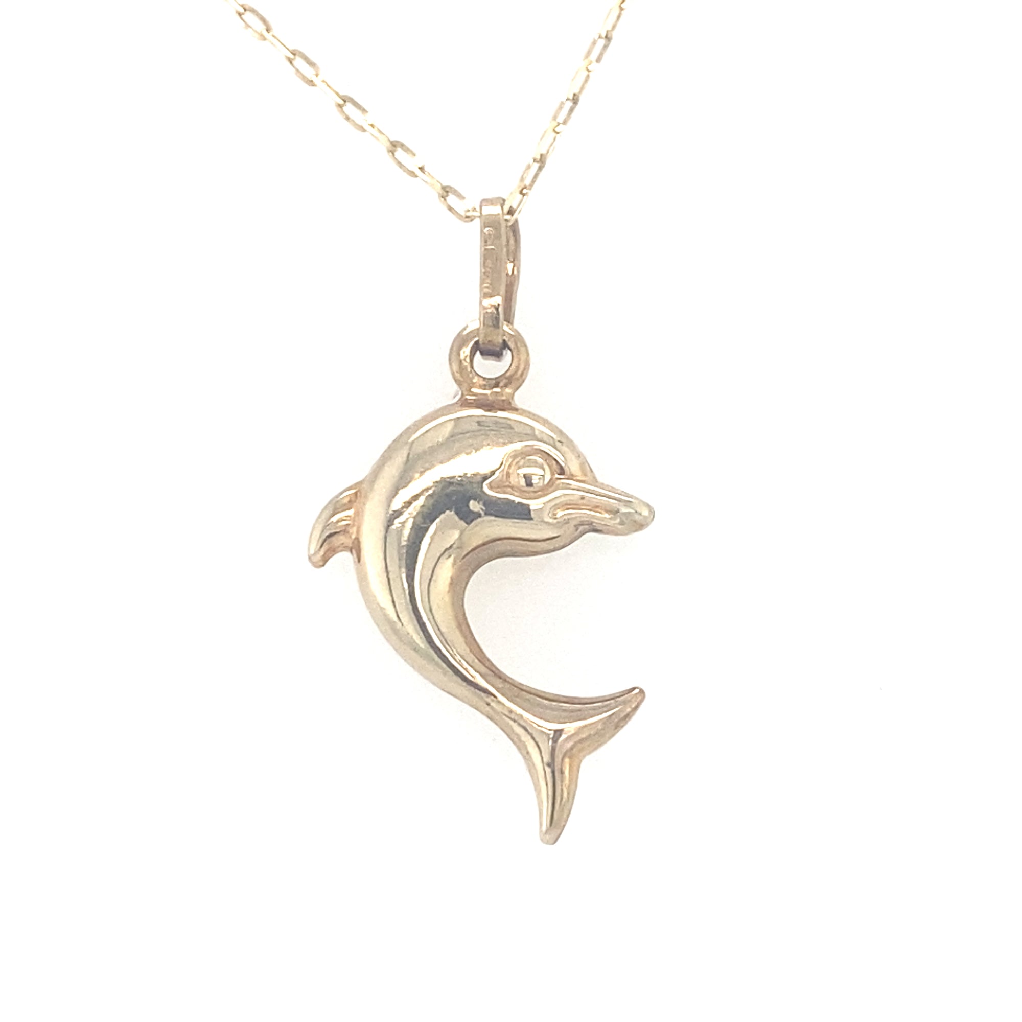 9kt Gold Dolphin Pendant